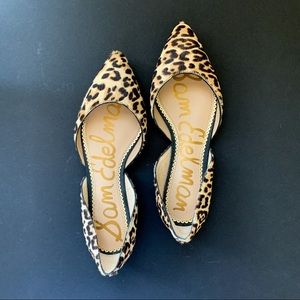NWT Sam Edelman Leopard d’Orsay Flats - 6.5W